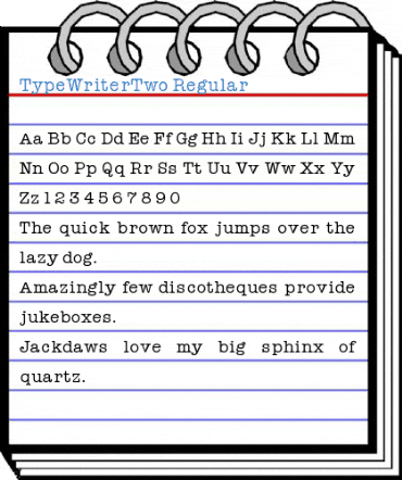 TypeWriterTwo Font