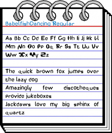 BabelfishDancing Font