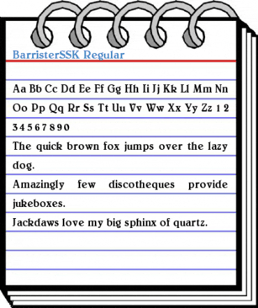 BarristerSSK Font