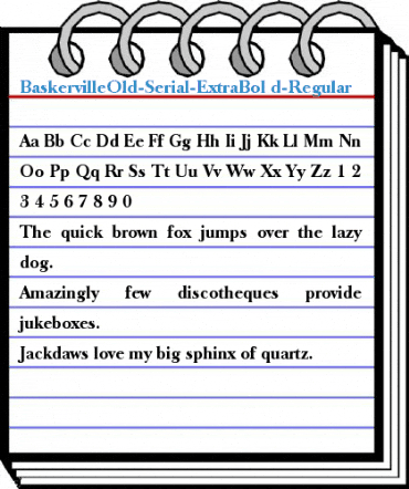 BaskervilleOld-Serial-ExtraBol Font