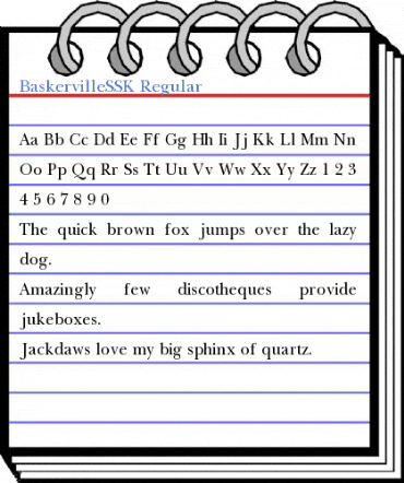 BaskervilleSSK Font