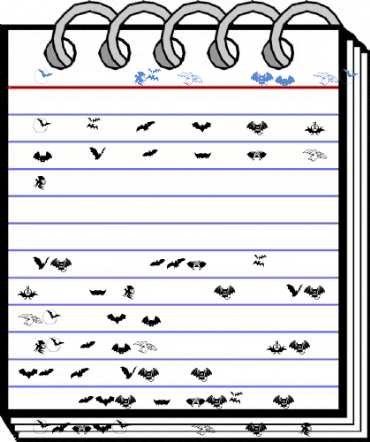 Bats-Symbols Font