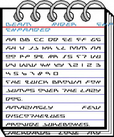 Beam Rider Expanded Expanded Font