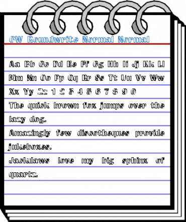 CW Roundwrite Normal Font