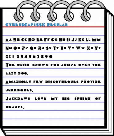 CyberSCapsSSK Regular Font