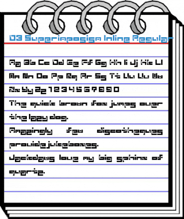 D3 Superimposism Inline Font