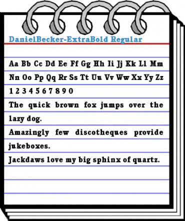 DanielBecker-ExtraBold Font