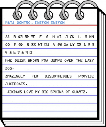 Data Control Unifon Unifon Font