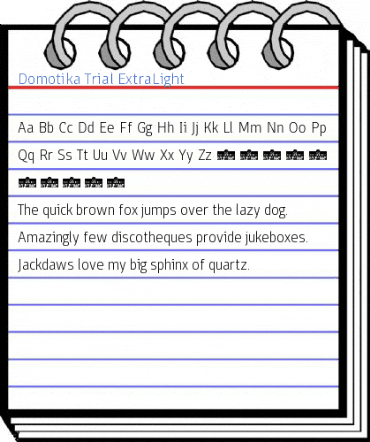Domotika Trial ExtraLight Font