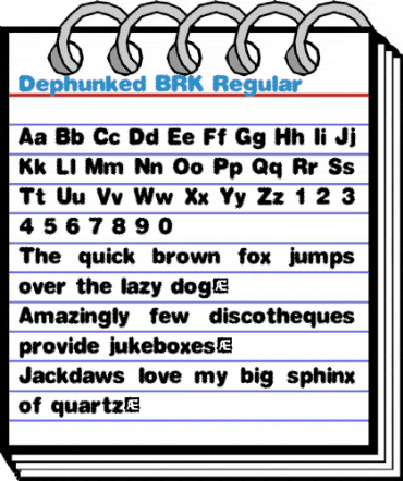 Dephunked BRK Font