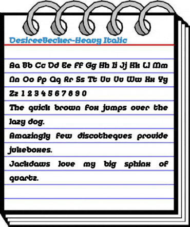 DesireeBecker-Heavy Font