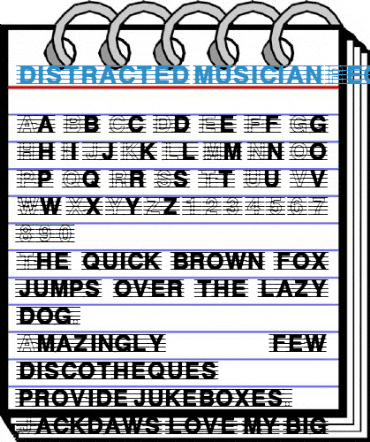 distracted musician Font