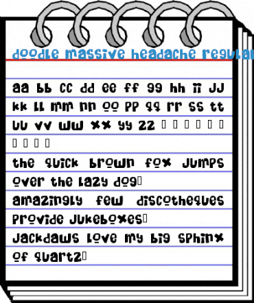 Doodle Massive Headache Font