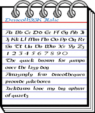 DriscollSSK Font