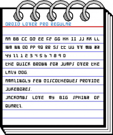 Droid Lover Pro Font