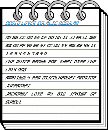 Droid Lover Rotalic Font