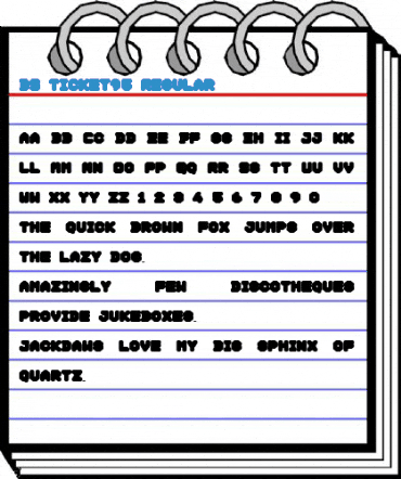 DS Ticket95 Font