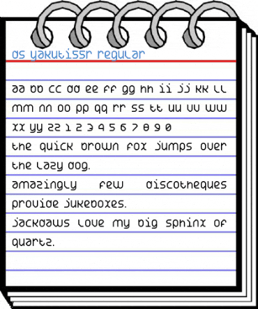 DS Yakuti55R Font