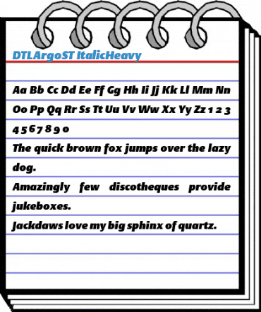 DTLArgoST Font