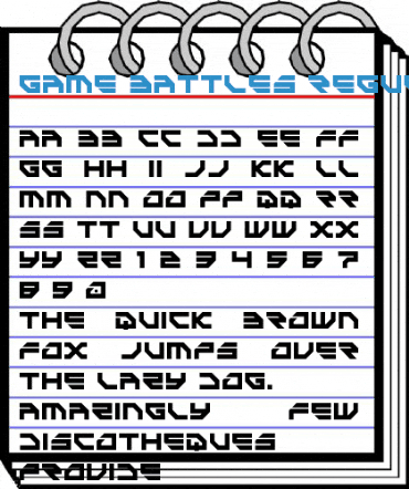 Game Battles Regular Font