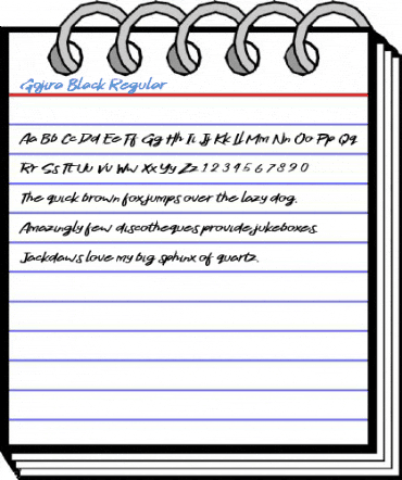 Gojira Black Regular Font
