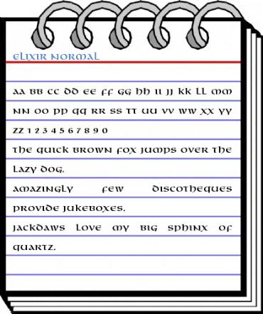 Elixir Normal Font