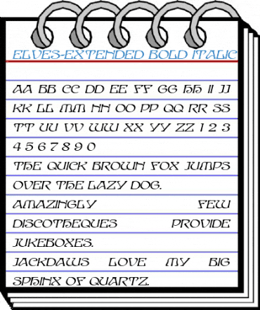 Elves-Extended Font