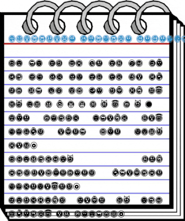 Emoticons Outline Font