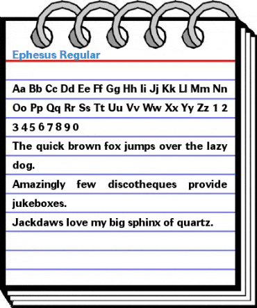 Ephesus Regular Font