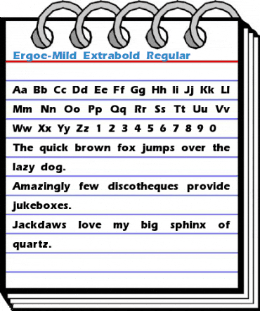 Ergoe-Mild Extrabold Font