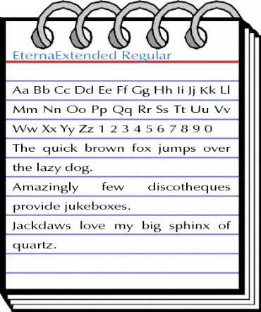 EternaExtended Font