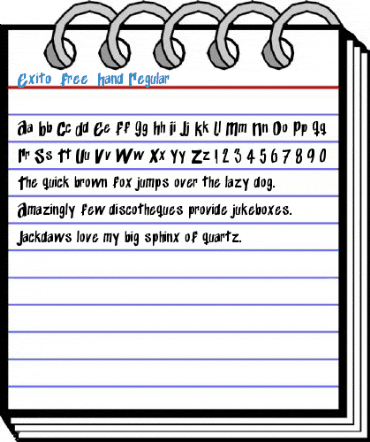 Exito_Free_Hand Font