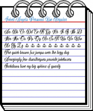 Inked Angels Personal Use Regular Font