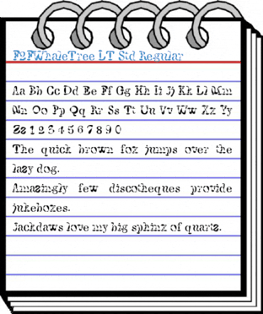 F2FWhaleTree LT Std Font