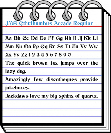 JMH Cthulhumbus Arcade Regular Font