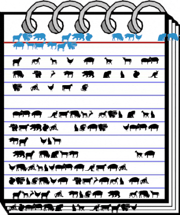 Farm & Wild Animals Regular Font