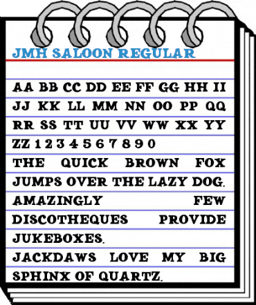 JMH SALOON Regular Font