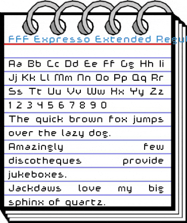 FFF Expresso Extended Regular Font