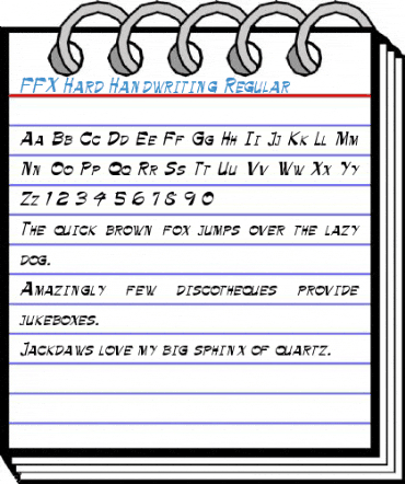 FFX Hard Handwriting Font