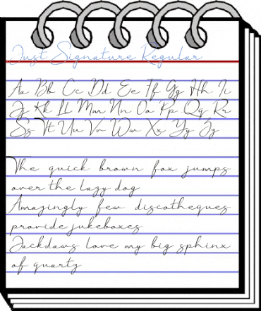 Just Signature Font