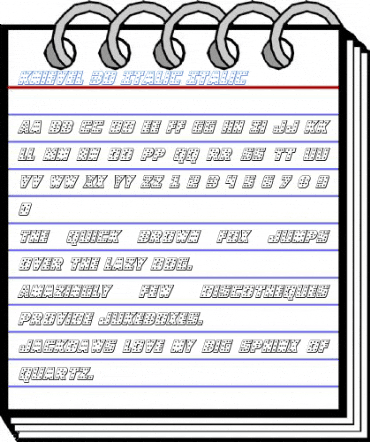 Knievel 3D Italic Font