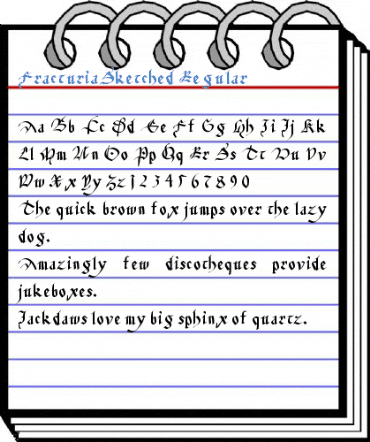 FracturiaSketched Regular Font