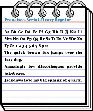 Francisco-Serial-Heavy Regular Font