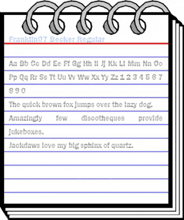 Franklin07 Becker Font