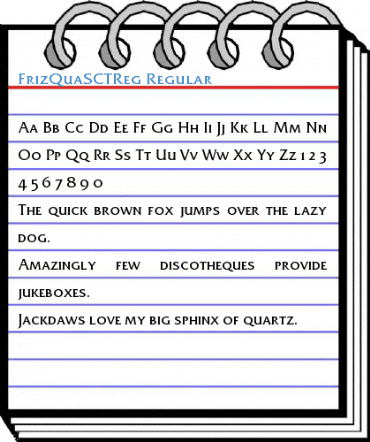 FrizQuaSCTReg Font