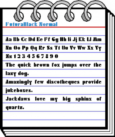 FuturaBlack Font