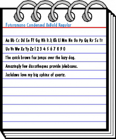 Futuramano Condensed XeBold Font