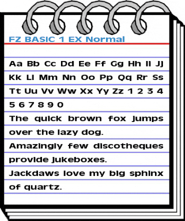 FZ BASIC 1 EX Font