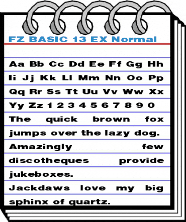 FZ BASIC 13 EX Normal Font