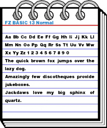 FZ BASIC 13 Normal Font